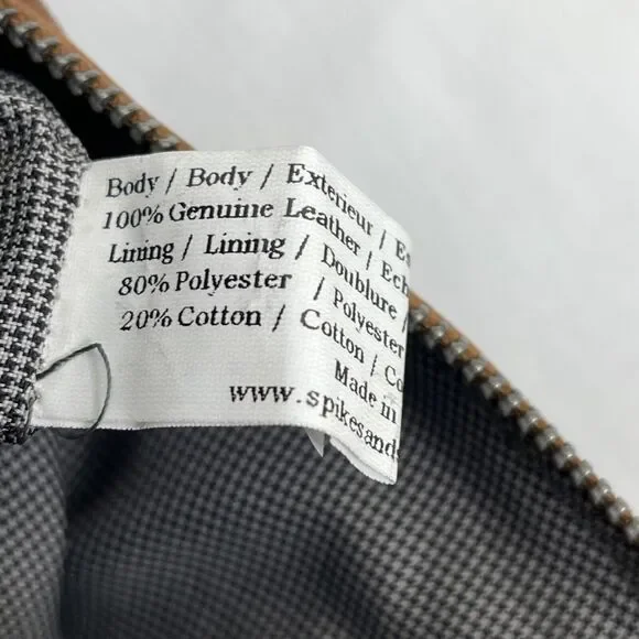 Spikes & Sparrow Handbag Crossbody 100% Leather Camel NEW (scuffs) - Picture 10 of 12